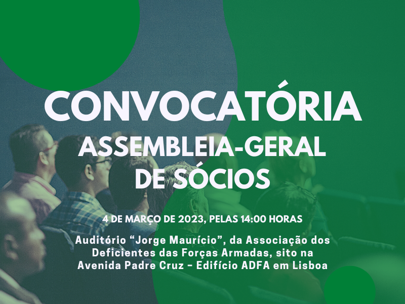 Featured image for “Assembleia-Geral de Sócios, no próximo dia 4 de março de 2023”